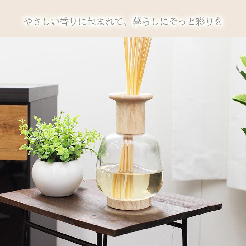 600ml] リードディフューザー｜レガロ 香り クリアエアー ブラック
