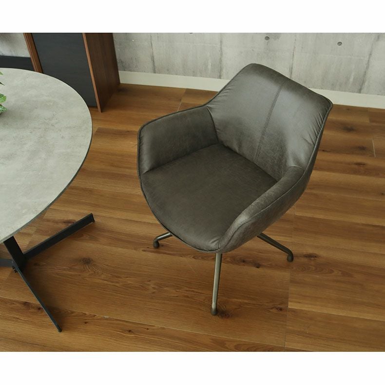 肘付き昇降回転チェア トマス