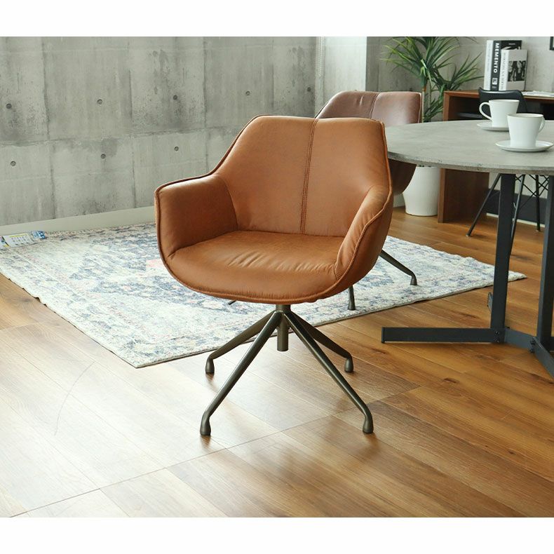 肘付き昇降回転チェア トマス