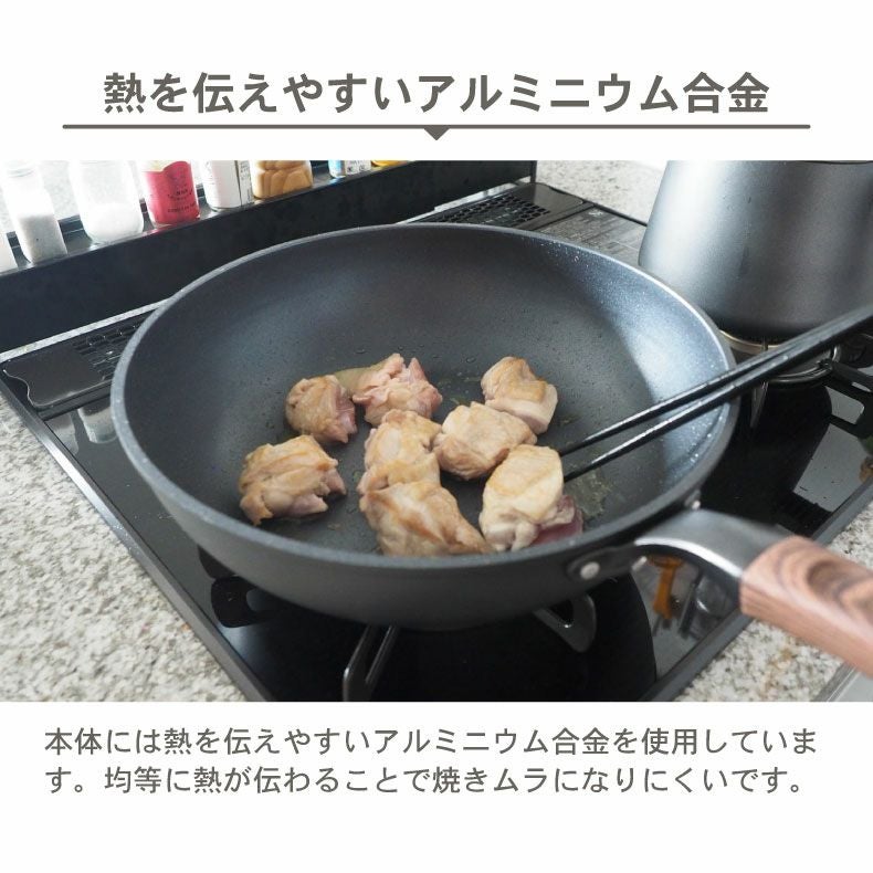 フライパン・鍋等全てガス火対応／IH対応 中古 即発送 ガス火・IH対応 28cm 炒め鍋 ソフィス
