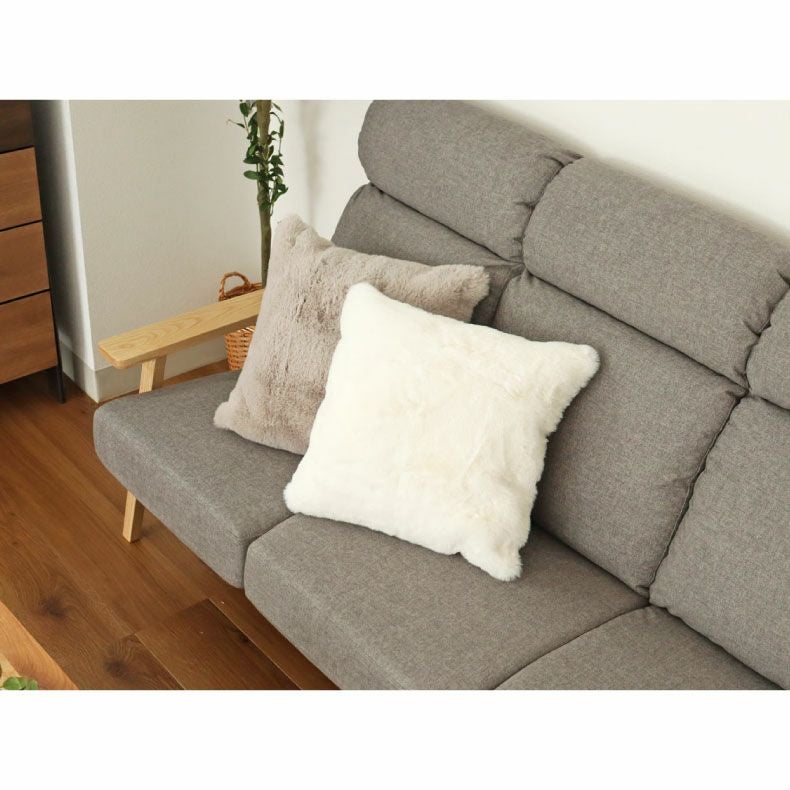 45cm クッション＋カバーセット ロイヤルファー