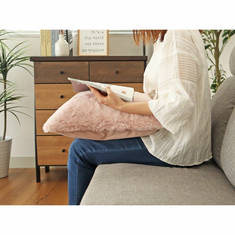 45cm クッション＋カバーセット ロイヤルファー