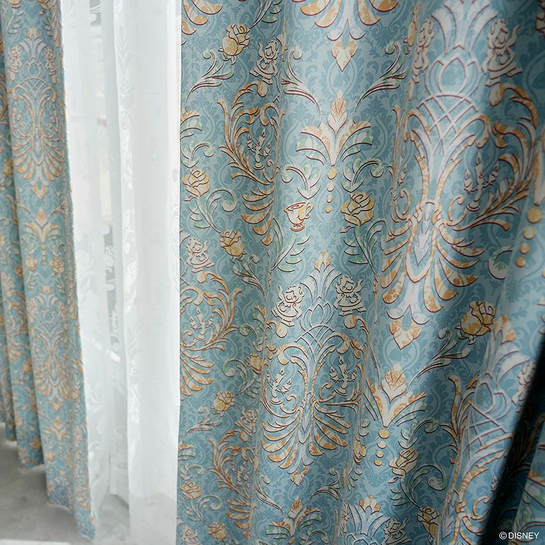 2枚入り 遮光 ドレープカーテン クラシックビューティー PRINCESS