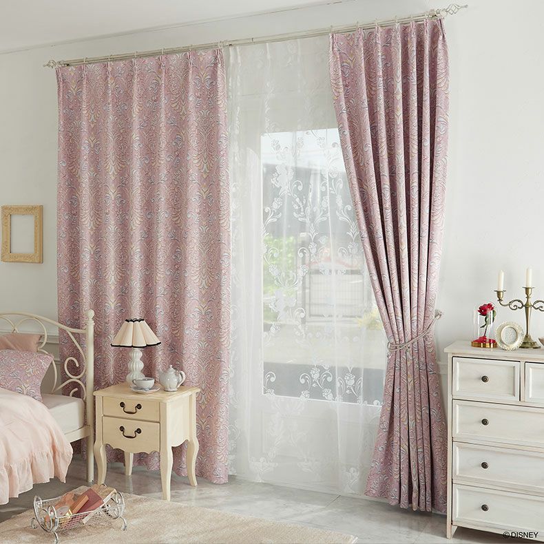 2枚入り 遮光 ドレープカーテン クラシックビューティー PRINCESS