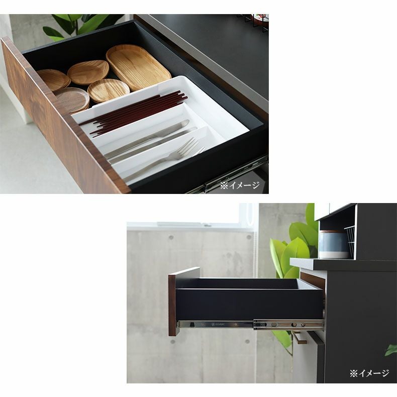 幅105cm キッチンカウンター スライドカウンター モダン ジョブ