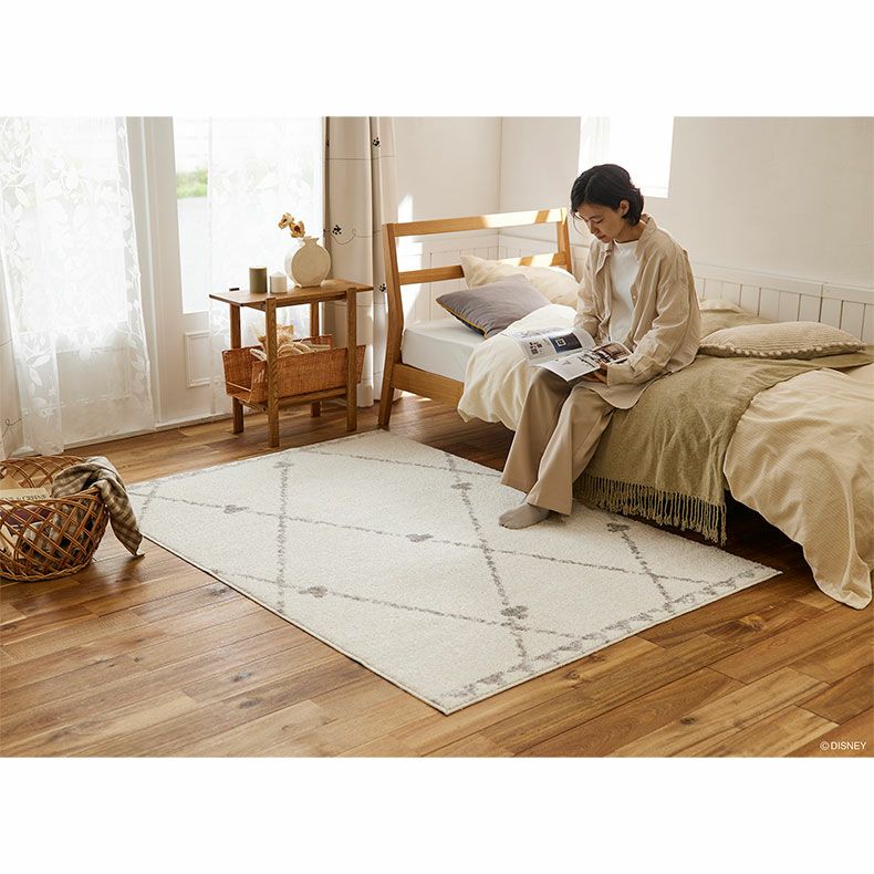 130x185cm MICKEY / Line RUG ミッキー / ラインラグ DRM-1101