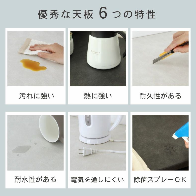 組み合わせ食器棚 | 幅240cm カウンター用天板 ハイフレックス セラス フォーガス ネオ