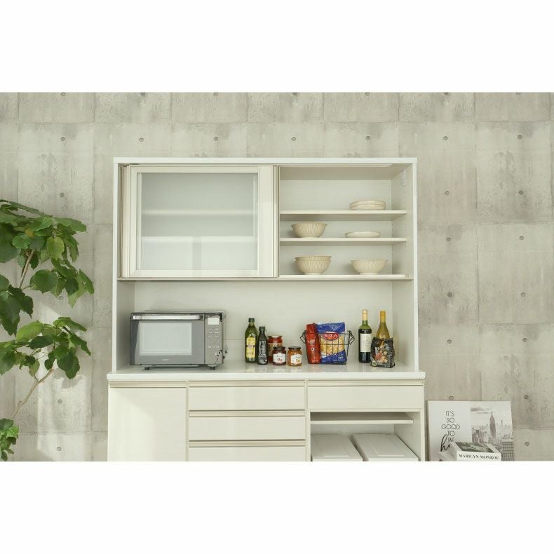 幅160cm 上台オープン食器棚 ネオ