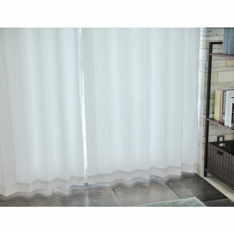 2枚入り 遮熱 遮像 2枚入り レースカーテン ダブル