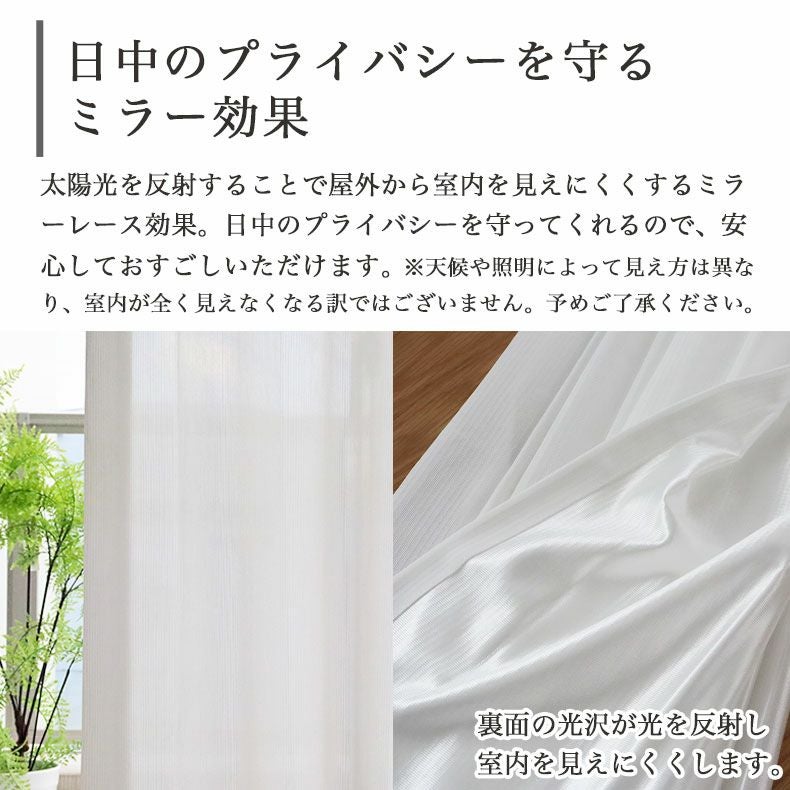2枚入 レースカーテン Mシールド