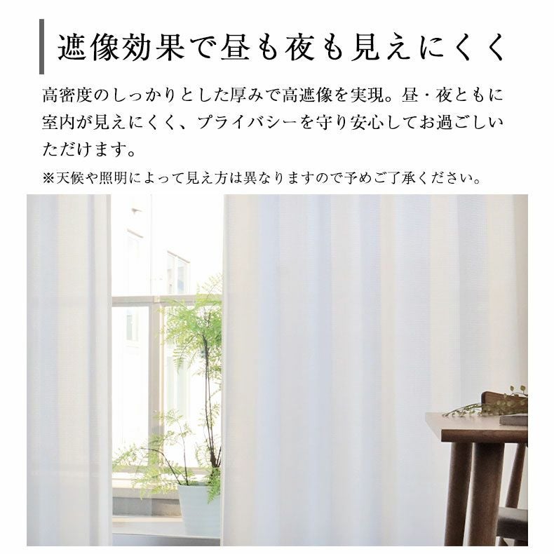 レースカーテン（薄地） | 2枚入り  遮熱 遮像 2枚入り 既製レースカーテン フレッシュ