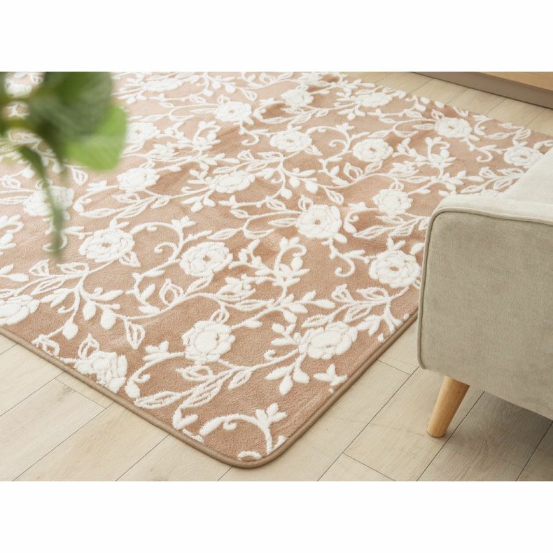 ラグ フラワーリーフ