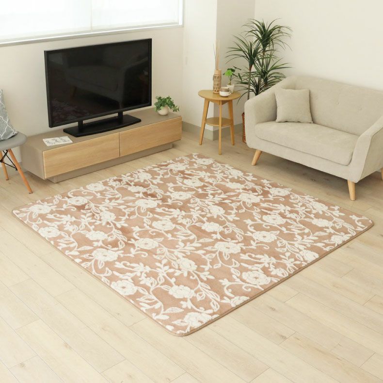 ラグ フラワーリーフ