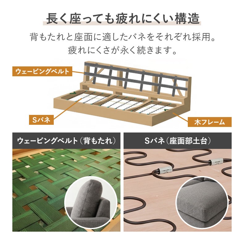 カウチソファ | カウチソファ｜オーパス3　撥水 汚れに強い ファブリック ヘッドレスト付き