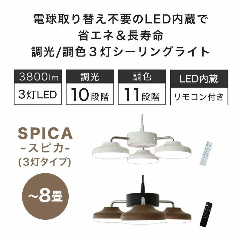 3灯LEDペンダントライト スピカ