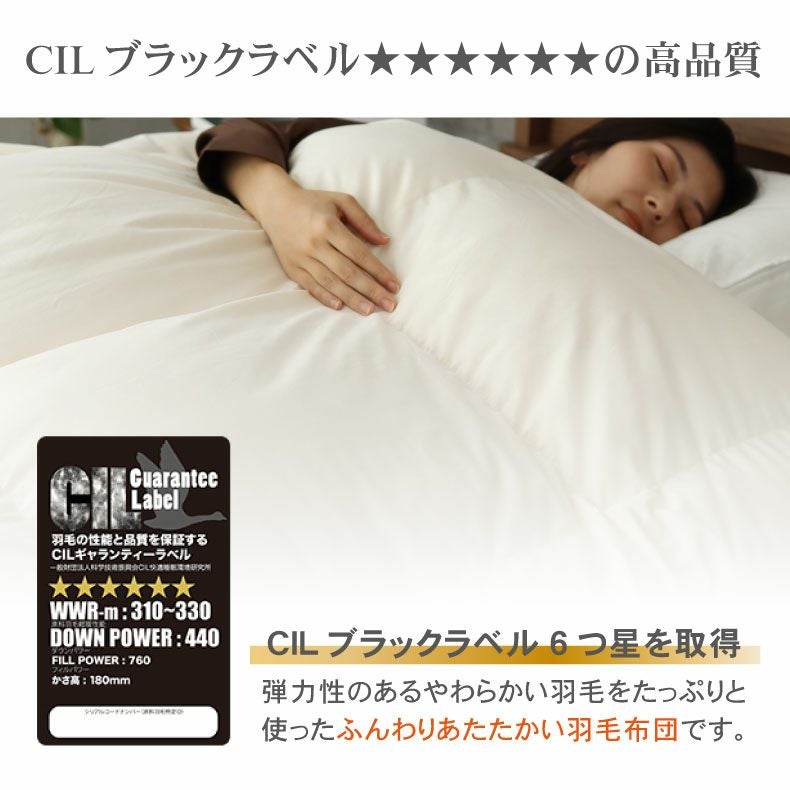シングルロング 羽毛掛け布団 マナダウンWDD95