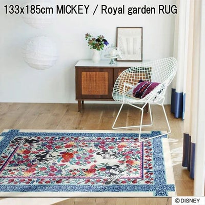 133x185cm MICKEY / Royal garden RUG ミッキー / ロイヤルガーデンラグ  DRM-1060のサムネイル