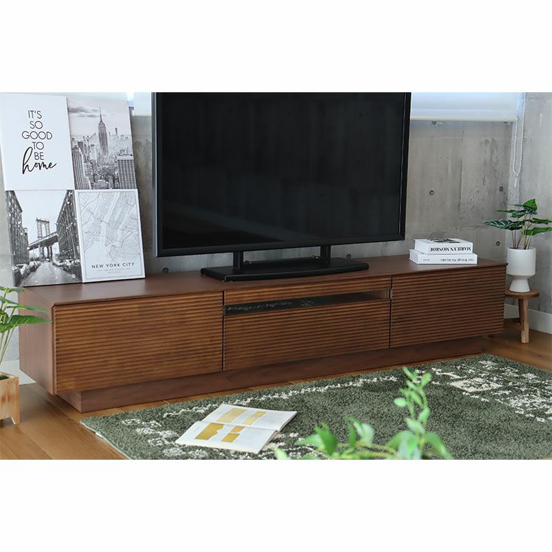 幅210cm テレビボード 完成品 テレビ台 ロータイプ ローボード
