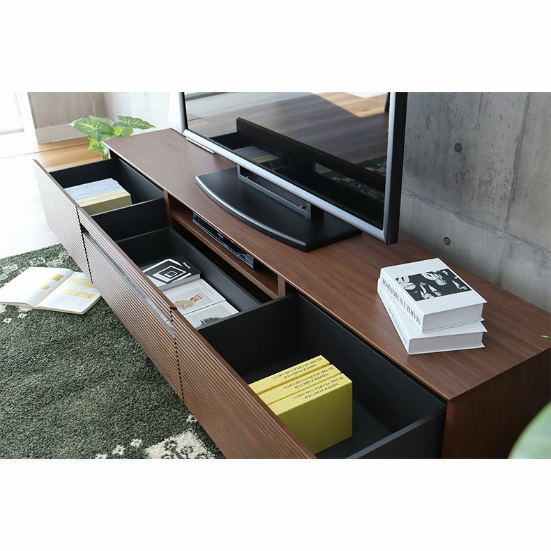 幅210cm テレビボード 完成品 テレビ台 ロータイプ ローボード