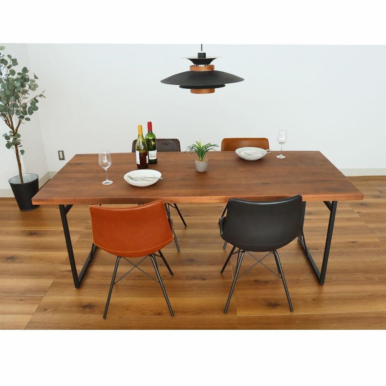 BoConcept ダイニングテーブル 幅160cm ウォールナット×スチール脚 幅160cm ダイニングテーブル（ストレート天板スチール脚
