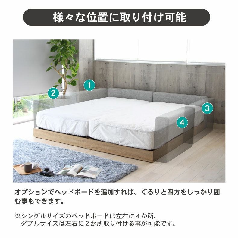 マットレス付き（ハード）ファミリーベッド 布床板 サイド有