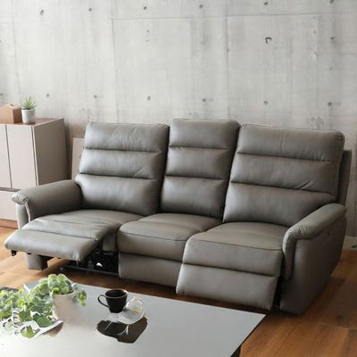 3人用 電動ソファ 本革 デュークのサムネイル