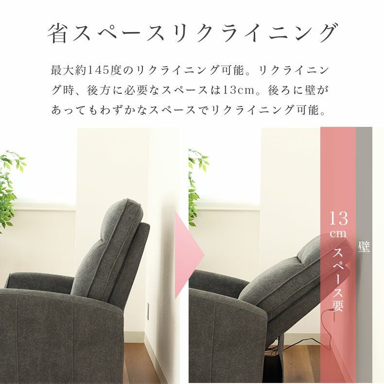 1人用電動ソファ｜フィール ポケットコイル USBポート
