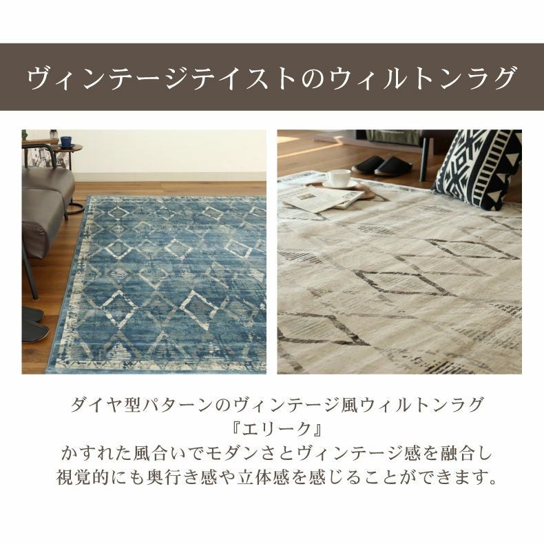 柄物・デザインラグ | ウィルトンラグ エリーク 全2色