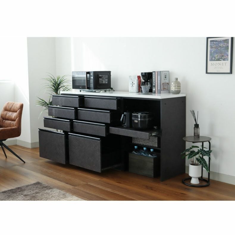 60cm食器棚 下台4杯引出 セラス