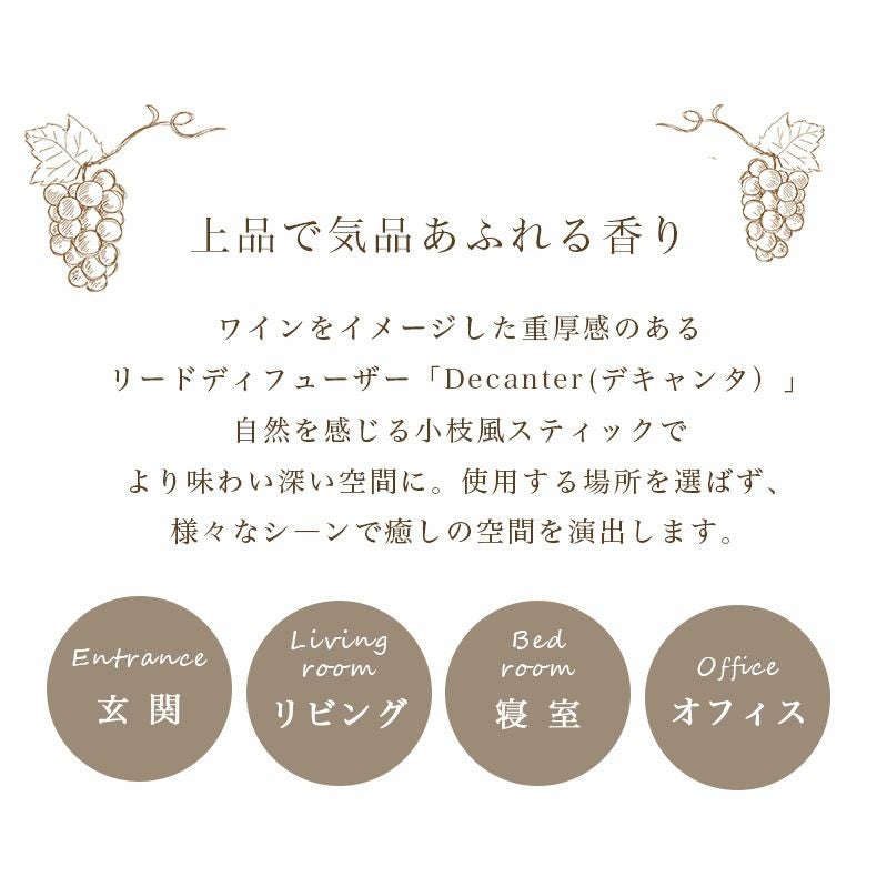 アロマディフューザー | 500mlブランチディフューザー デキャンタ