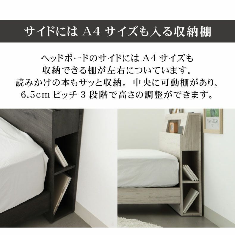 ベッドフレーム | すのこ床脚付き アンドレ