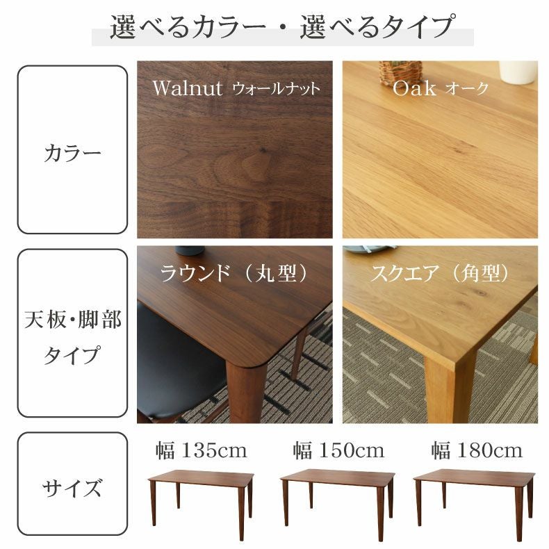 ダイニングテーブル | 4人用 幅180cm ダイニングテーブル エルヴァ