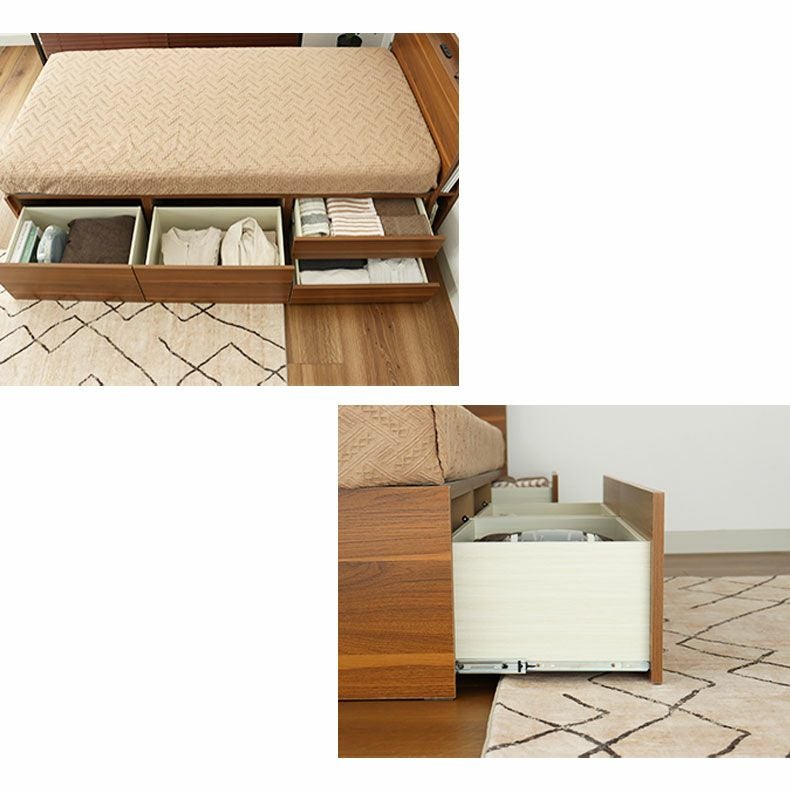 ベッドフレーム | シングルチェストベッド ジョセフ