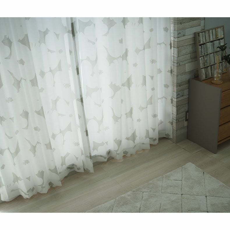 レースカーテン（薄地） | シンプルオーダーレースカーテン ミーナシルエット