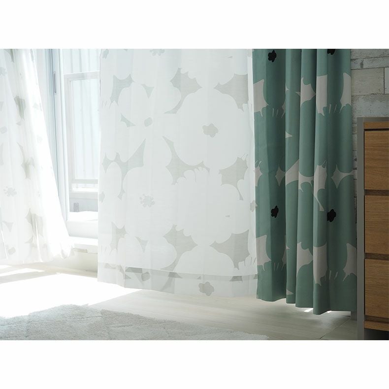 レースカーテン（薄地） | シンプルオーダーレースカーテン ミーナシルエット