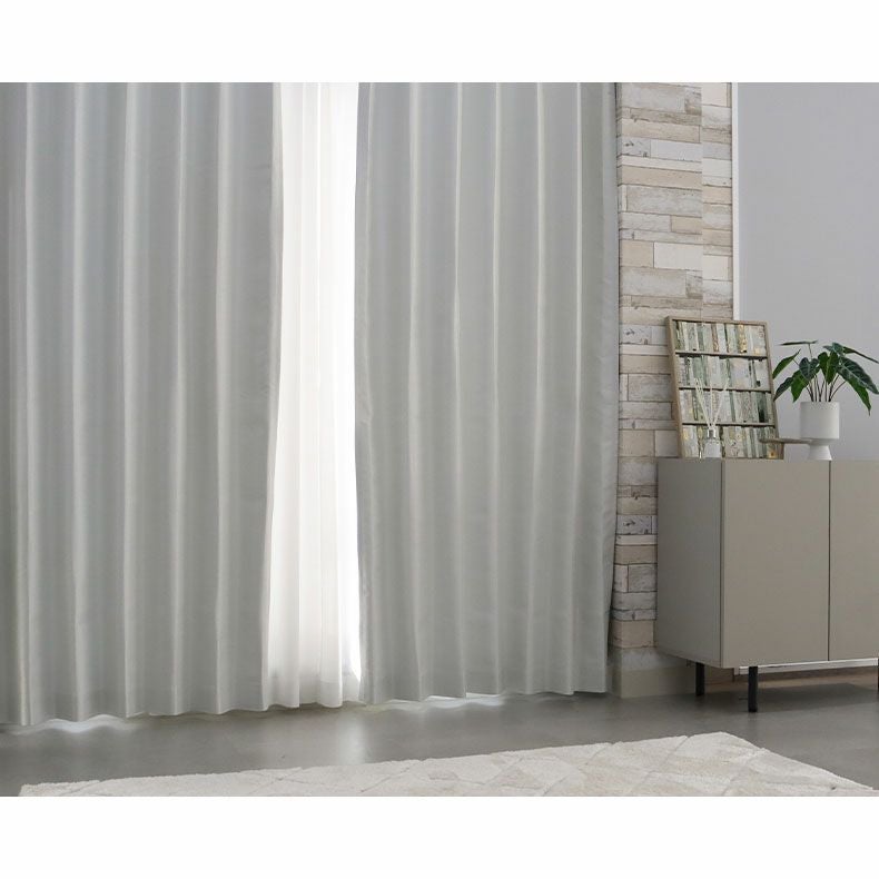 ドレープカーテン（厚地） | シンプルオーダーカーテン ムース ホワイト