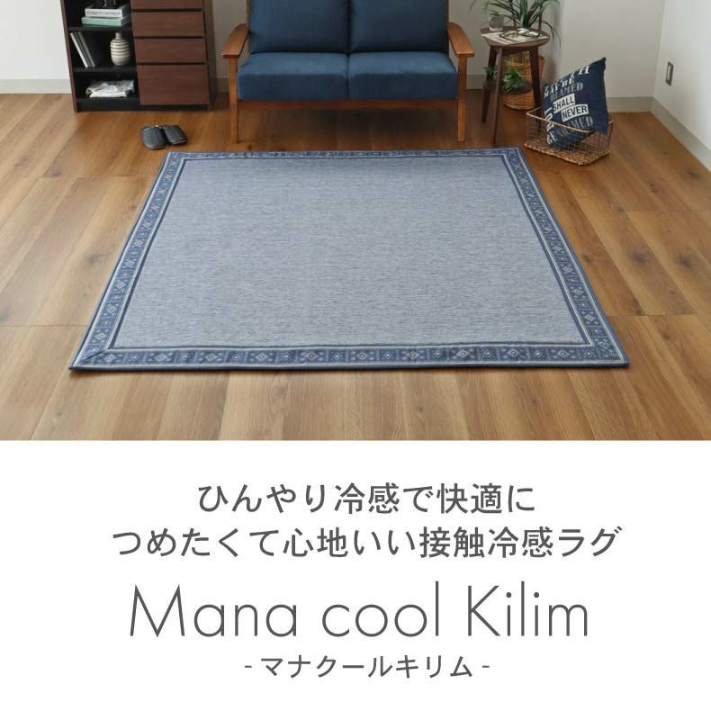 柄物・デザインラグ｜冷感ラグ マナクールキリム