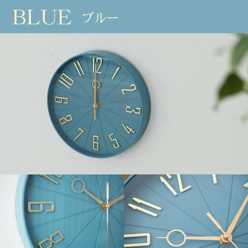 電波掛け時計 ゴールド針 オリエント