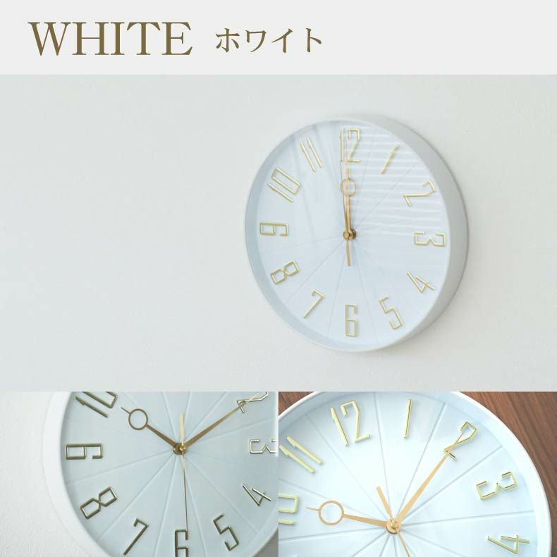 電波掛け時計 ゴールド針 オリエント