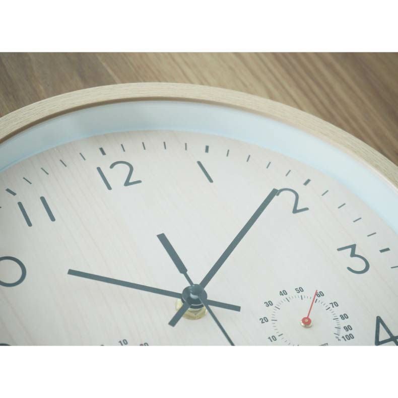 掛け時計 | 温湿度計付掛け時計 クロニカ