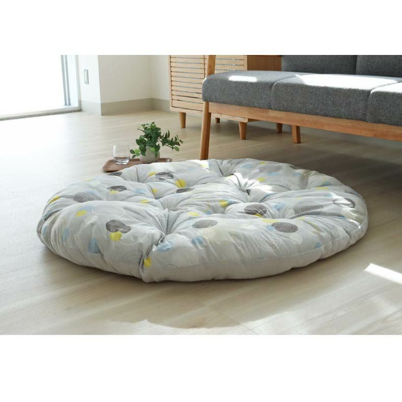 柄物・デザインラグ | 円形冷感クッションラグ マーベラスクール