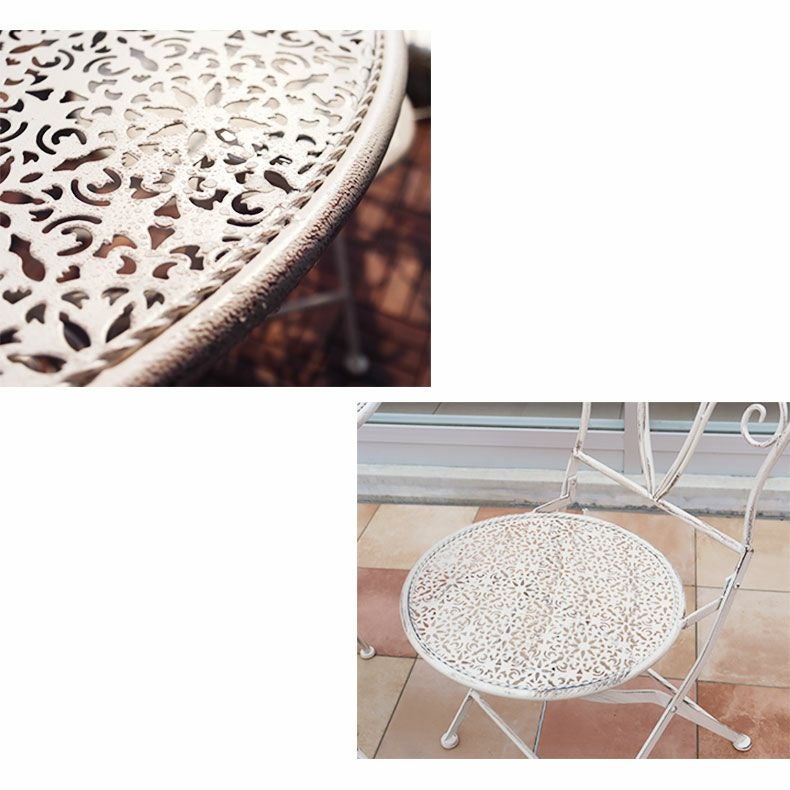 ガーデンファニチャー | ガーデンチェア ミルキー2点セット