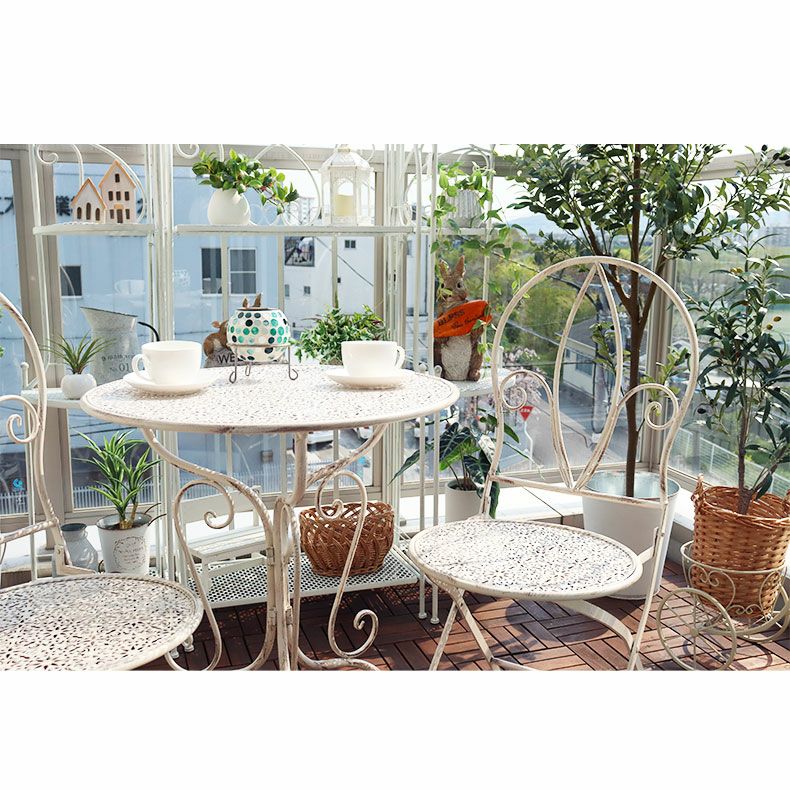 ガーデンテーブル&チェア ミルキー3点セット