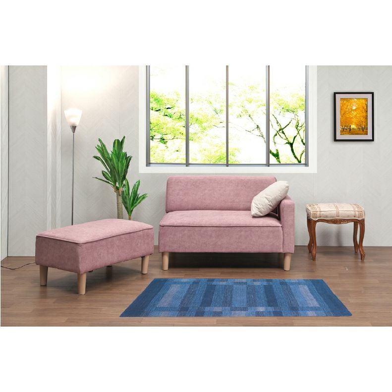 ２人掛けソファ | ひっかきに強いオットマン付き カジュアルソファ