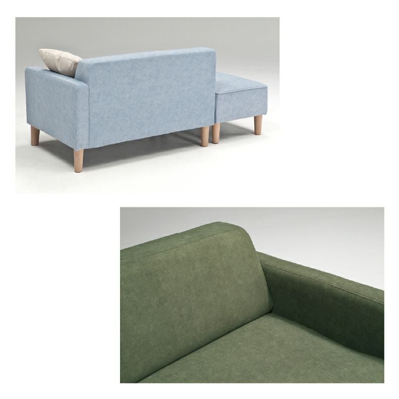 ２人掛けソファ | ひっかきに強いオットマン付き カジュアルソファ