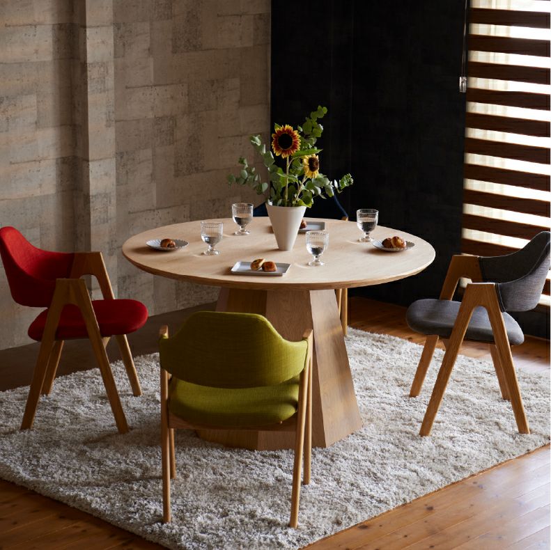 ダイニングテーブル | 円形ダイニングテーブル ベーグル