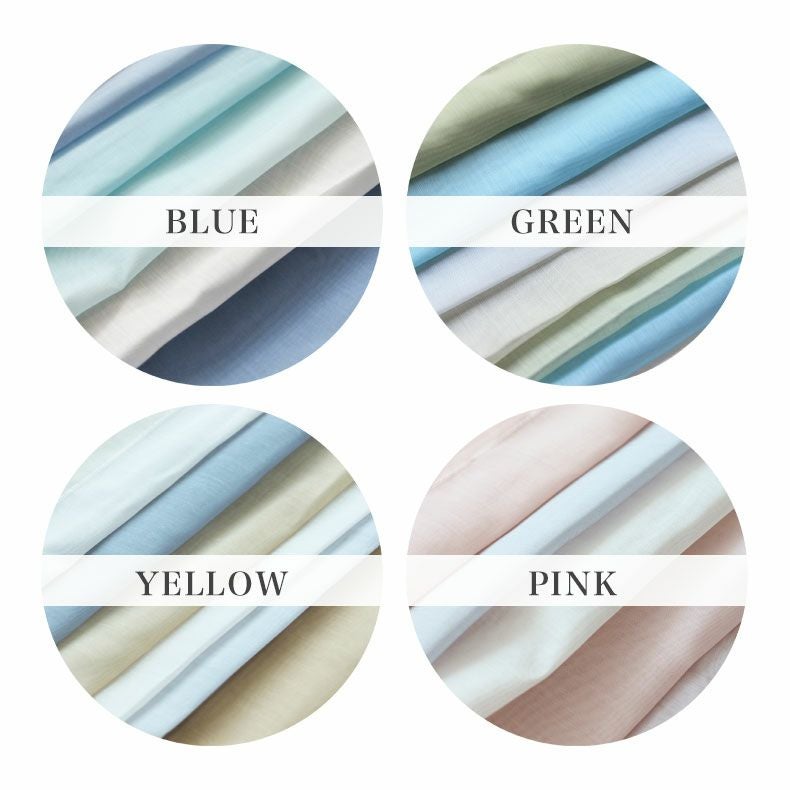 レースカーテン（薄地） | シンプルオーダーレースカーテン ルミエールボイル イエロー