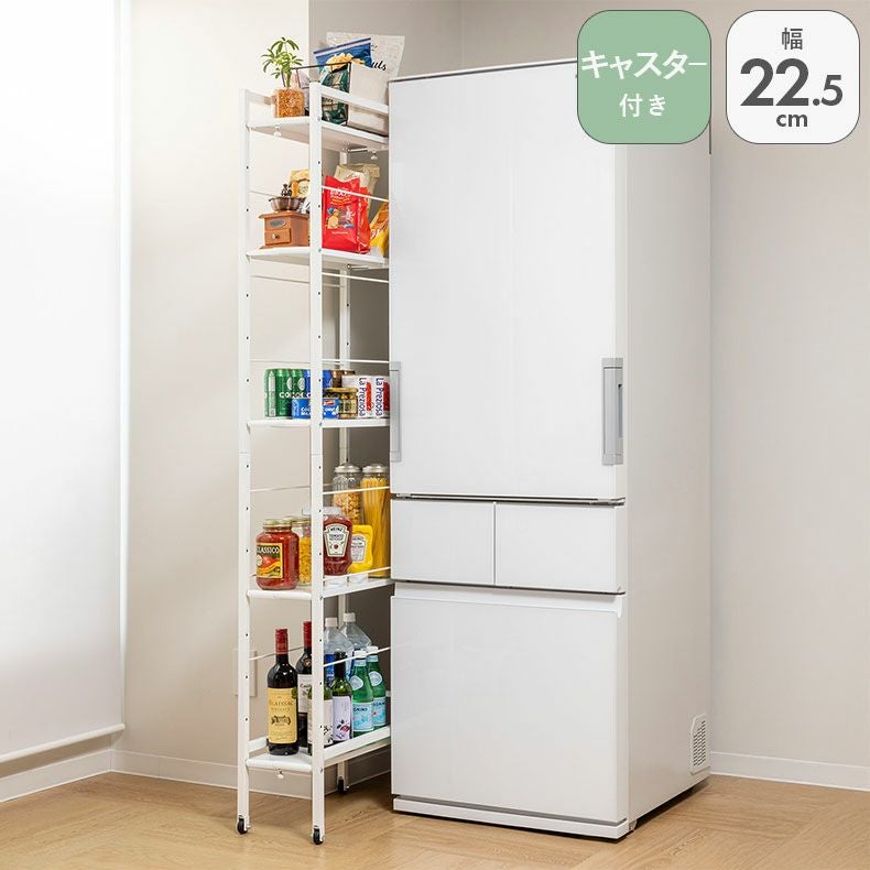 キッチンワゴン | 幅が伸縮できるすき間収納ラック Sサイズ SYM-501
