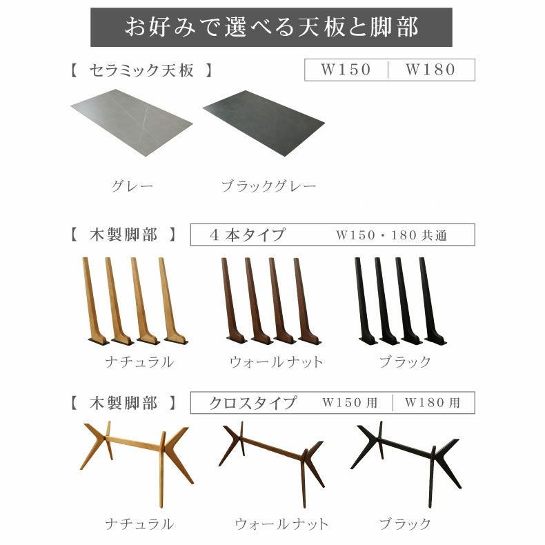 ダイニングテーブル | 幅180cm ダイニングテーブル イデア＆ソール2（4本脚）
