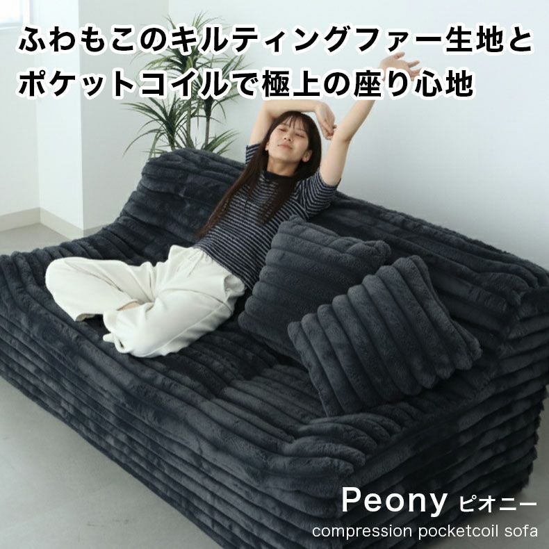 3人用圧縮ソファ ピオニー